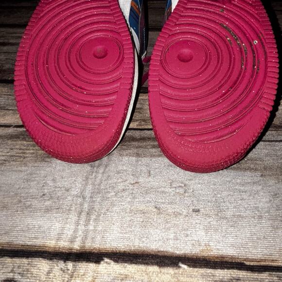 NIKE AIR FORCE 1 Low Tech Challenge Grey Magenta Shoes 488298-045 Mens Size 9 - Picture 10 of 13